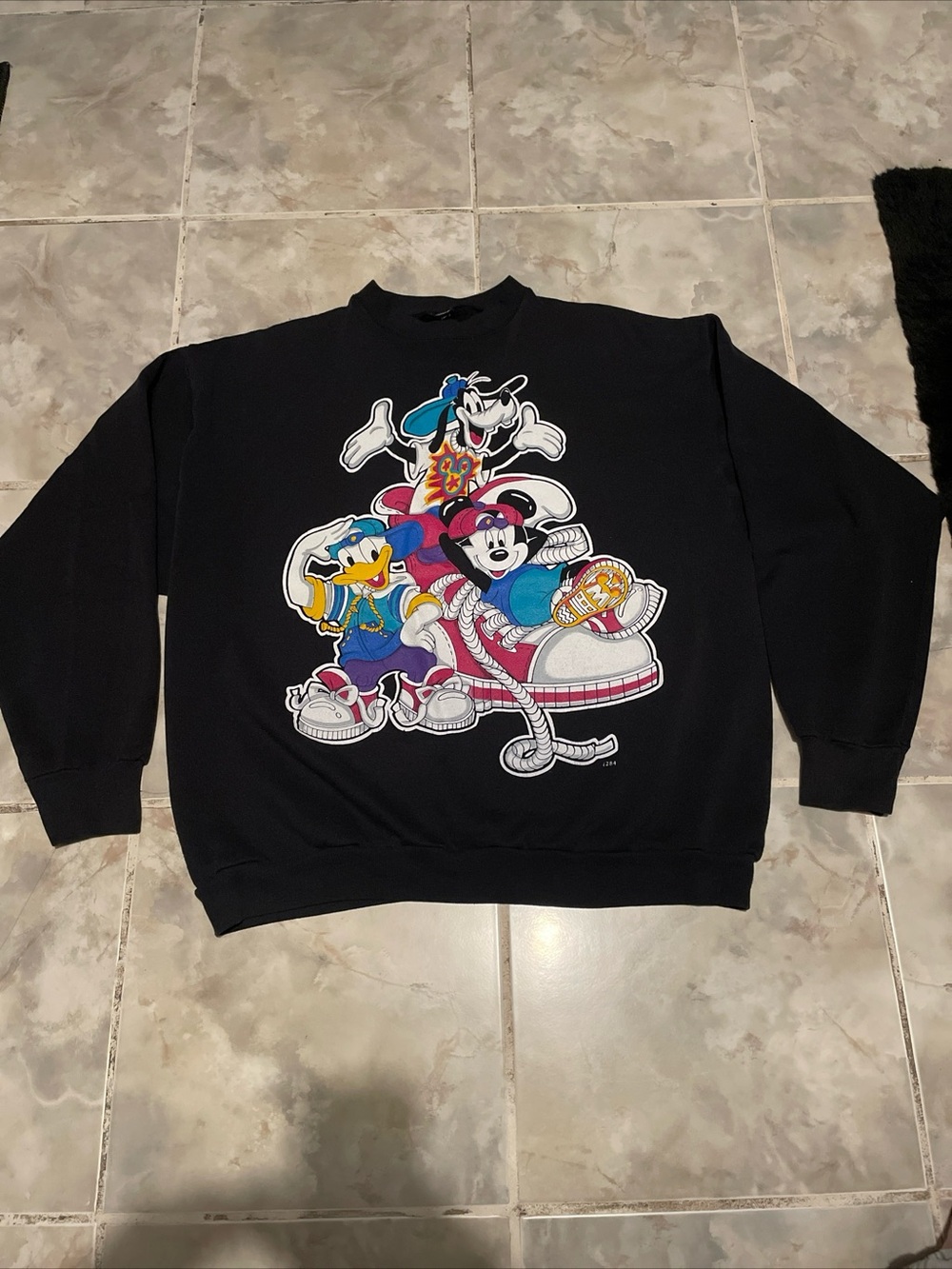VTG 90s Mickey Mouse Unlimited Jerry Leigh Hip Hop Donald Goofy Sweatshirt M/L